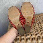 Cecelia New York Harper Red Suede Knotted Strappy Heeled Mules Size 6 Photo 7