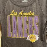 Nba  Los Angeles Lakers Women’s Wide Neck Loose fit long sleeve T Shirt Medium Photo 2