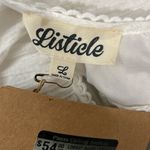 Listicle  White Cold Shoulder Tiered Lace Dress Photo 3