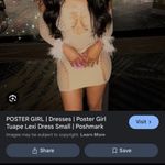 Poster Girl NWT  Lexi Dress Taupe Cutout Feathers Photo 1