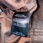 Vigoss Brown Faux Leather Moto Jacket Size Small Photo 9
