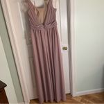 Birdy Grey  Dusty Rose Maxi Dress With Pockets Size Large NEW flawed bridesmaid Photo 7