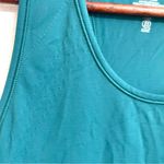 Athleta  Womens Tank Top Teal Racerback Ruched Size Medium Photo 5