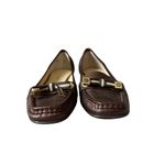 Etienne Aigner bronze metallic slip on loafers bow flats women's size 6 1/2M Photo 3