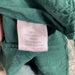 In Loom Boho Gauze Cotton Dress Teal Green Embroidered Tunic size L Size L Photo 10