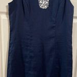 Charter Club Luxury Women's 100% Linen Shirt Dress Navy Blue Size 10 Petite NWT Photo 1