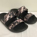 Crocs women’s Black and Purple Tie-Dye Slide Sandals size 9 Photo 0