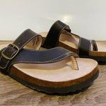 White Mountain Carly signature comfort molded footbed brown buckle sandal size/7 Photo 0