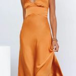 Midi Dress Orange Size XS Photo 0