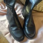 Stuart Weitzman 50/50 Lift Black Leather Stretch Over-The-Knee Boots Photo 2