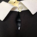 Karl Lagerfeld  Black Sweater with White Collar Top Women's Size Medium Photo 5
