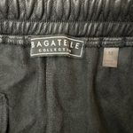 Bagatelle Collection Black Jogger Vegan Leather Pant SZ Medium LIKE NEW Photo 6