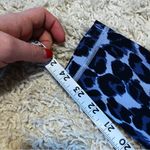 Aerie  cross over blue leopard print leggings size xs Photo 3
