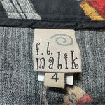 Vintage 90s Black Funky Wacky Weird Fashion MIDI Skirt Animal Print size 4 Photo 8