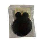 Earrings Black Wooden Circle Dangle Geometric Modern Elegant Design Photo 2