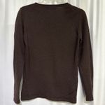 Brunella Gori Women's Brown VNeck Long Sleeve 100% Extrafine Merino Wool Sweater Size undefined Photo 4