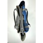 Vince Camuto  Nylan Bag Pebbled Leather Tassel Tote Purse Handbag White Blue Gray Photo 5