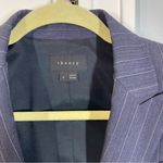 Theory ‎ Blazer Gabe B 2 Urban Navy Pinstripe 1-Button Virgin Wool size 2 Office Photo 1