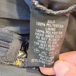 Storia  Swiss Dot Floral Corset-Inspired Ruched Long Sleeve Dress Size Large💛 Photo 9