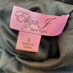 Eliza J  Black Whimsigoth Velvet Formal Cocktail Dress Bubble Hem Size 6 Small Photo 4