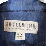 Idyllwind Striped Knit Shacket Womens M Red Gray Coastal Cowgirl Boho Western Photo 5