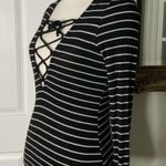 Urban Outfitters Project Social Striped Lace Up Knit Top Size XS Photo 5