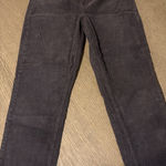 American Eagle AE NWOT Charcoal Corduroy Mom fit Photo 0