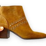 Lucky Brand  Brown Suede Studded Ankle‎ Boot Latinia Size 9.5 Coastal Cowgirl Photo 0