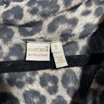 Sweet Pea Stacy Frati Animal Print Sleeveless Mesh Blouse VTG Y2K L Babydoll Top Brown Size L Photo 2