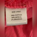 Bobi Los Angeles Tropical Pink V-Neck Shirred Women T Shirt Size XL NWT Photo 6