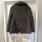Sebby Collection Women's Plush Gray Teddy Jacket Photo 4