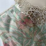 Vintage Inner Most Nylon Slip Lingerie Floral Pink Green Womens Medium Photo 1