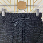 Good American Sheer Zebra Running Shorts Black Photo 3