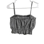 Brandy Melovele Gingham‎ Cropped Tank Top Black Photo 3