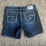 Silver Jeans Co Dark Wash Suki Jean Shorts Size W28 Blue Photo 1