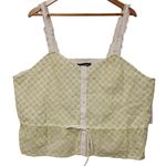 Modcloth NWT Darling for the Prairie Peplum Tank Top Cottage Core Retro Size 1X Photo 0