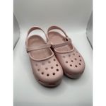 Crocs  Women's Size 8 Pink Mary Jane Flat Sandals Shoes  Flats Photo 1