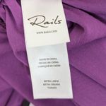 Rails  Joelle Jersey Knit Ruched Long Sleeve Top Shirt Violet Size XL Photo 5