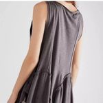 Free People NWT  Love Somebody Cotton Handkerchief-Hem Top in Charcoal Size S Photo 2