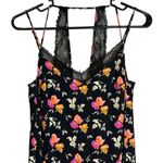ZARA  Moody Floral‎ Print and Lace Slip Midi Dress Small Photo 2