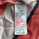 Topshop Diagonal Red White Stripe Midi Dress Photo 8