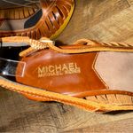 Michael Kors South Side Sling Luggage Sandal Peep-Toe Slingback Heels Photo 5