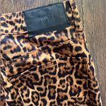 ZARA  Leopard Animal Print Mid Rise Ankle Skinny Edgy Zip Jeans NWT Photo 3