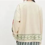 Free People Found Folklore Embroidered Floral Cream Top Photo 3