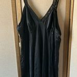 Vintage Unmentionables Black Nylon slip 42 Photo 0