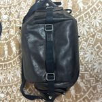 Sergio Rossi Italian Leather Backpack bag Black Photo 6