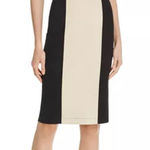 Alice + Olivia  Dex 100% Lamb Leather Color Block Dress Size 2 Photo 0