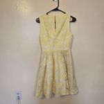 LC Lauren Conrad Lauren Conrad LC Size 4 Light Yellow Floral Flower Lace Tea Party Dress Wedding Photo 5