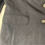 Banana Republic  womens 8 wool blend blazer dark blue suit jacket business work Photo 5