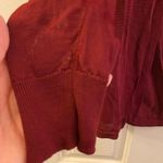 White House | Black Market Burgundy Red WHBM Cascade Cover-Up Long Cardigan Photo 3